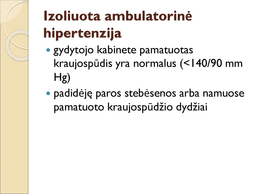 hipertenzija, poliurija